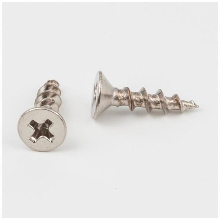 #7 x 5/8" Bright Nickel Phillips Drive Coarse Thread Flat Head Screw Sold by the Box. Order 5 for a Box of 5 000 Screws