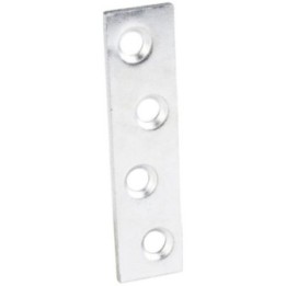 2-3/16" x 5/8" Zinc Plated Steel Mending Plate