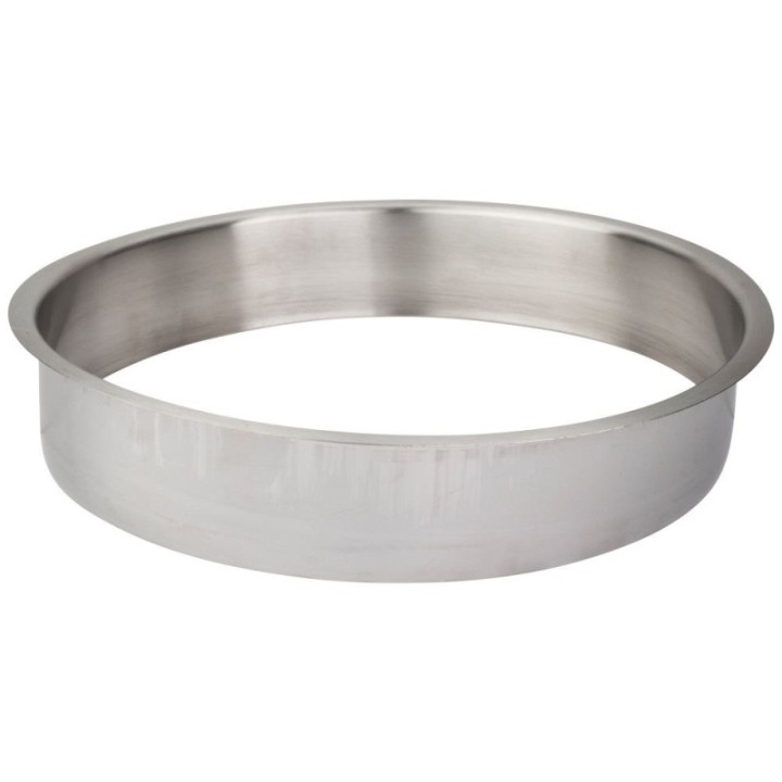 10" Diameter 2" Height Brushed Stainless Steel Trash Can Ring