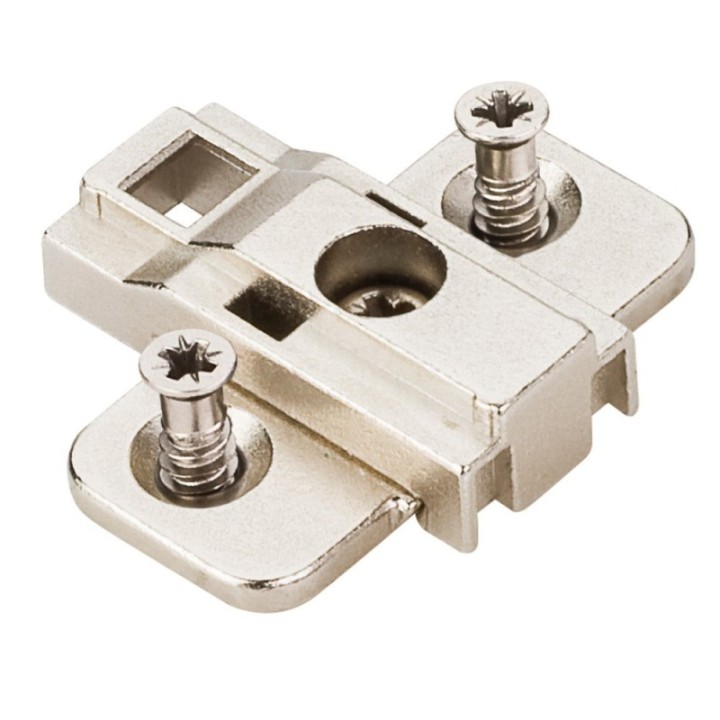 HR MAX™ Heavy Duty 3 mm Cam Adj Zinc Die Cast Plate with Euro Screws for 500 Series Euro Hinges