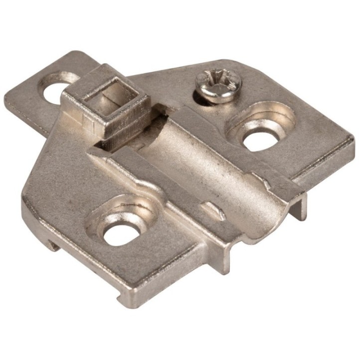 HR MAX™ Heavy Duty 2 mm Screw Adj 3 Hole Zinc Die Cast Plate for 700  725  900 & 1750 Series Euro Hinges