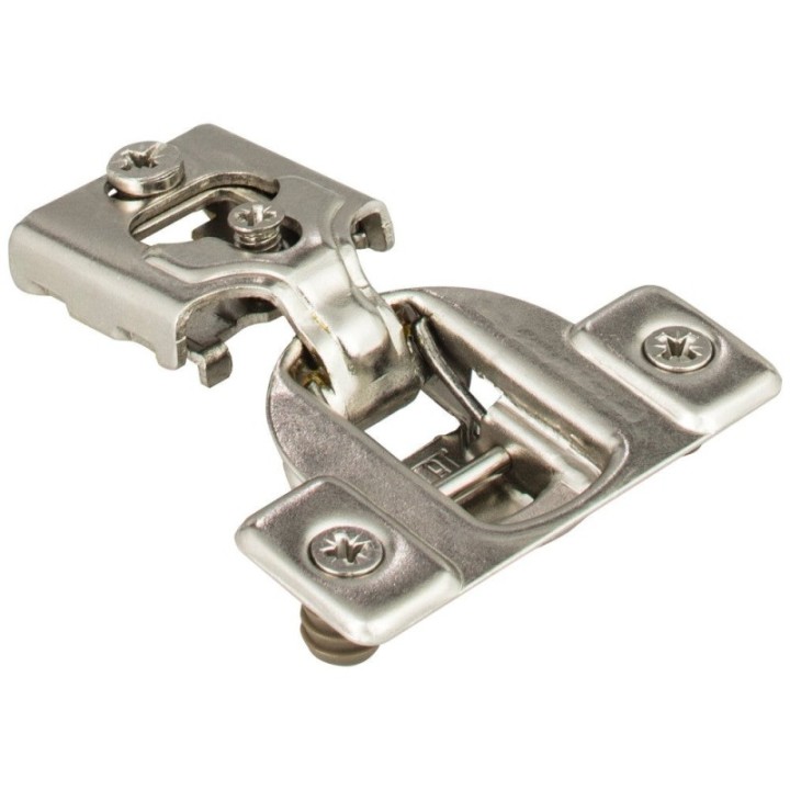 HR MAX™ 105° 1/2" Economical Standard Duty Self-close Compact hinge with 2 cleats and 8 mm Dowels