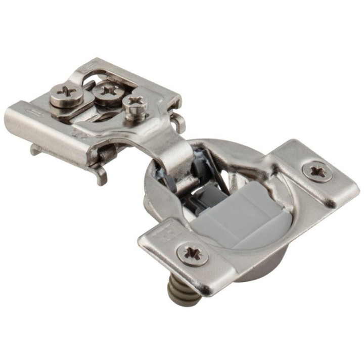 HR MAX™ 105° 1/2" Overlay Heavy Duty Soft-close Compact Hinge with Press-in 8 mm Dowels