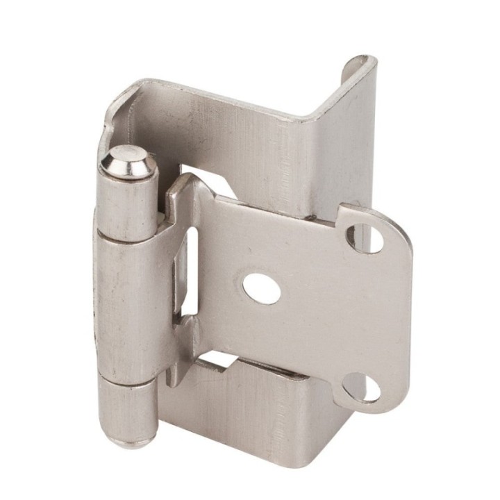 1/2" Overlay  3/4" Frame Full Wrap Self Closing Hinge Without Screws - 3 Hole Door Mount