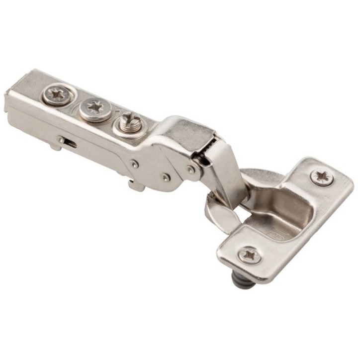 HR MAX™ 110° 9 mm Crank Cam Adjustable Heavy Duty Adjustable Soft-close Hinge with Press-in 8 mm Dowels