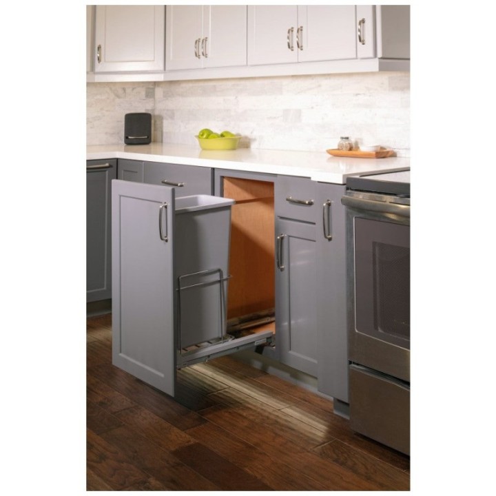 WireTrashcan Pullout with Soft-close Slides