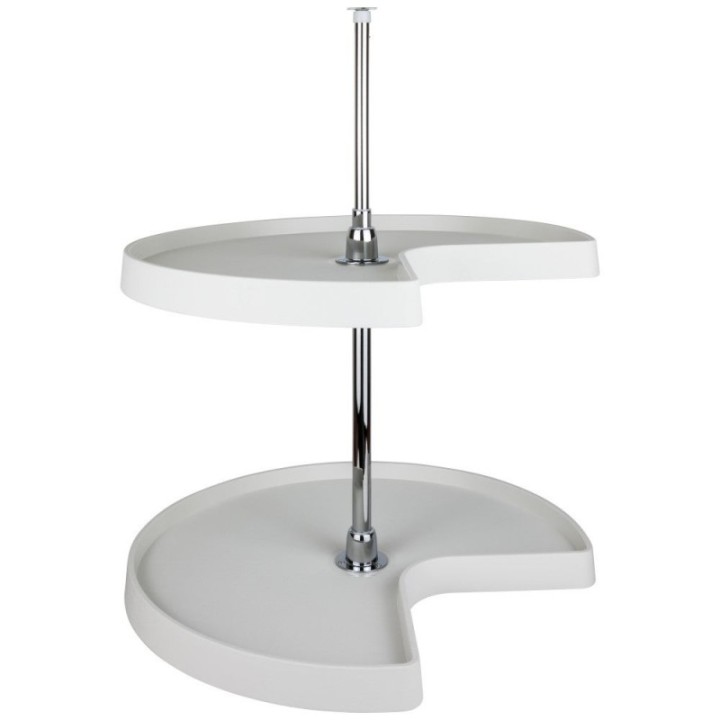 Plastic Lazy Susan Set with Chrome Hubs