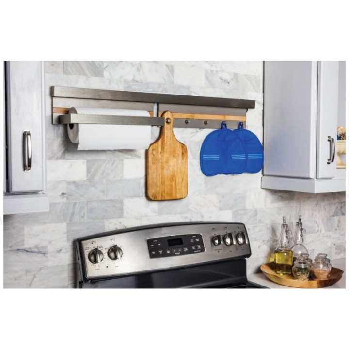 Hanging Paper Towel/Plastic Wrap Holder for SMART RAIL® Storage Solution