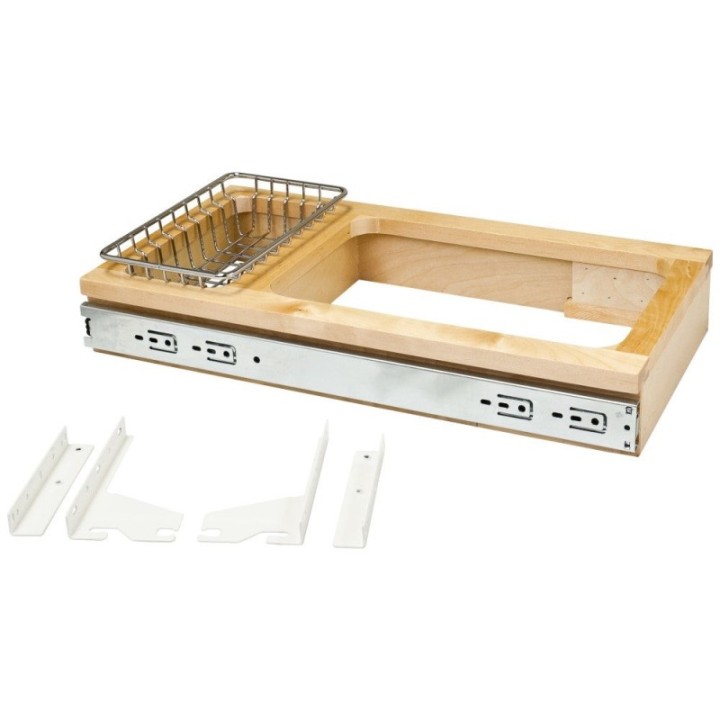 Single Top-Mount Trash Can Pullout for Custom Cabinets