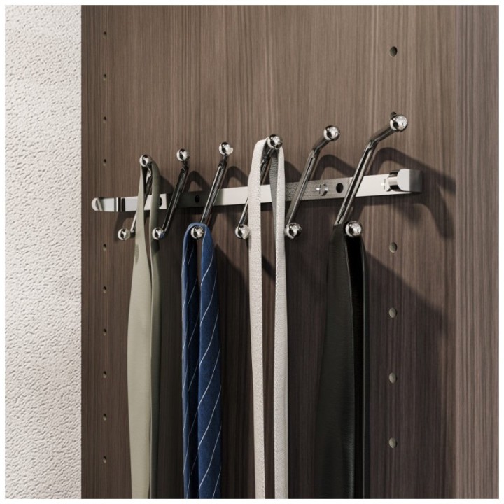 Screw-Mount Tie Rack
