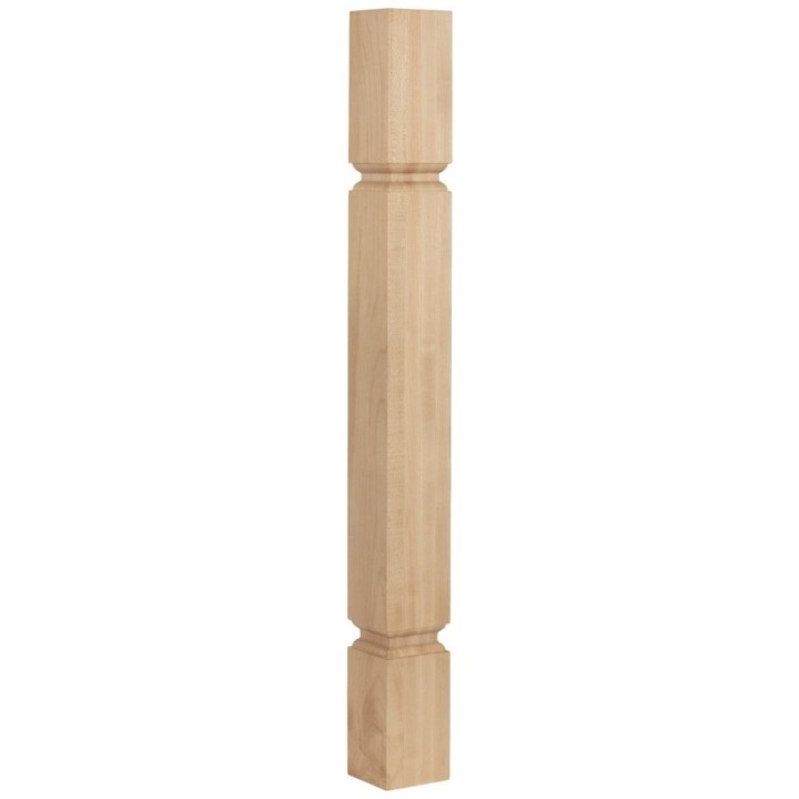3-1/2" W x 3-1/2" D x 35-1/2" H Minimal Transitional Post