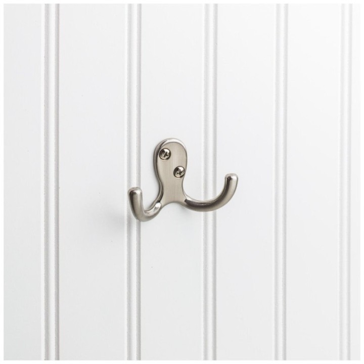 1-7/8" Sleek and Casual Double Prong Wall Mounted Hook
