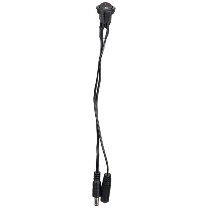 Low Voltage On/Off Rocker Switch  Black