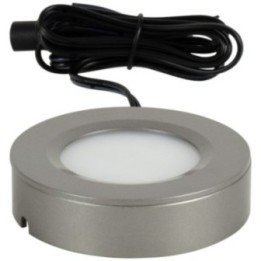 180 Lumens/Fixture 12-Volt Puck Light  Single-White  Direct-Wire or Barrel Connection