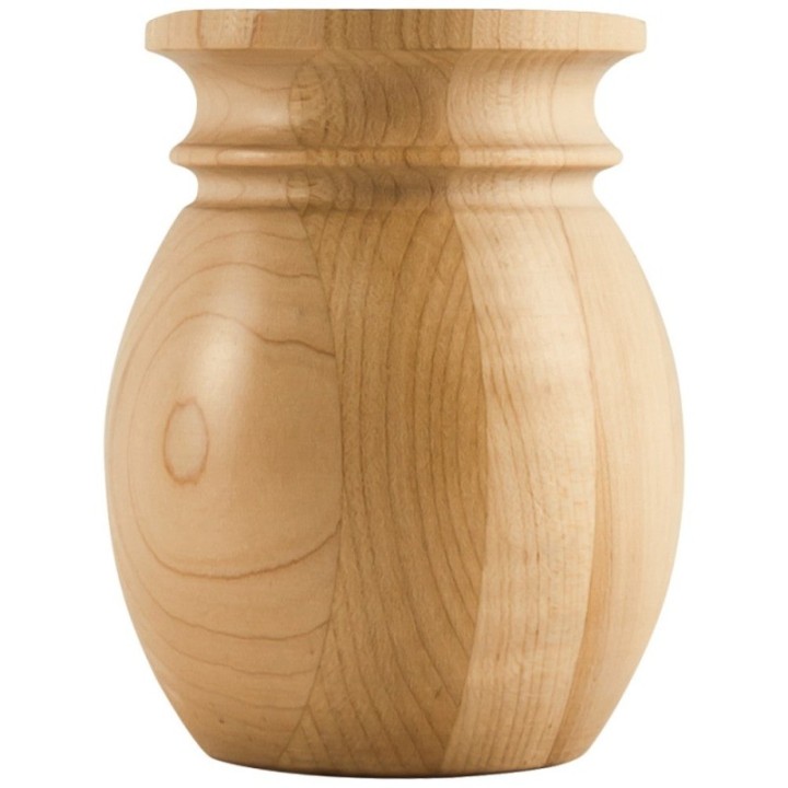 4" W x 4" D x 5" H Bullnose & Cove Bun Foot