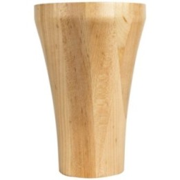 4" W x 4" D x 6" H Contemporary Cove Bun Foot
