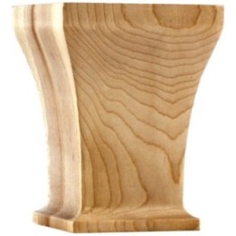 3-1/2" W x 3-1/2" D x 4-1/2" H Greek Bun Foot