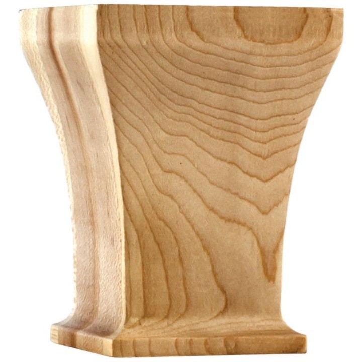3-1/2" W x 3-1/2" D x 4-1/2" H Greek Bun Foot