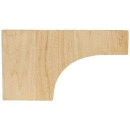 8" W x 7/8" D x 4" H Cove Pedestal Foot