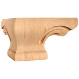 6-3/4" W x 6-3/4" D x 4" H Corner Pedestal Foot