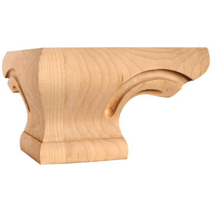 6-3/4" W x 6-3/4" D x 4" H Corner Pedestal Foot