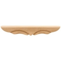 11-3/8" W x 1-3/4" D x 1-11/16" H Middle Rounded Pedestal Foot