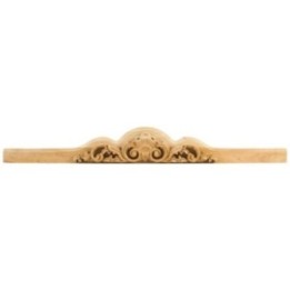 40" W x 1-1/2" D x 5" H Hand Carved Shell Valance