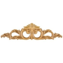 20-1/8" W x 5/16" D x 5-3/8" H Pressed Acanthus Onlay