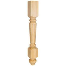4-1/2" W x 4-1/2" D x 35-1/2" H Fluted Leg