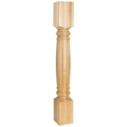4-1/2" W x 4-1/2" D x 35-1/2" H Fluted Post