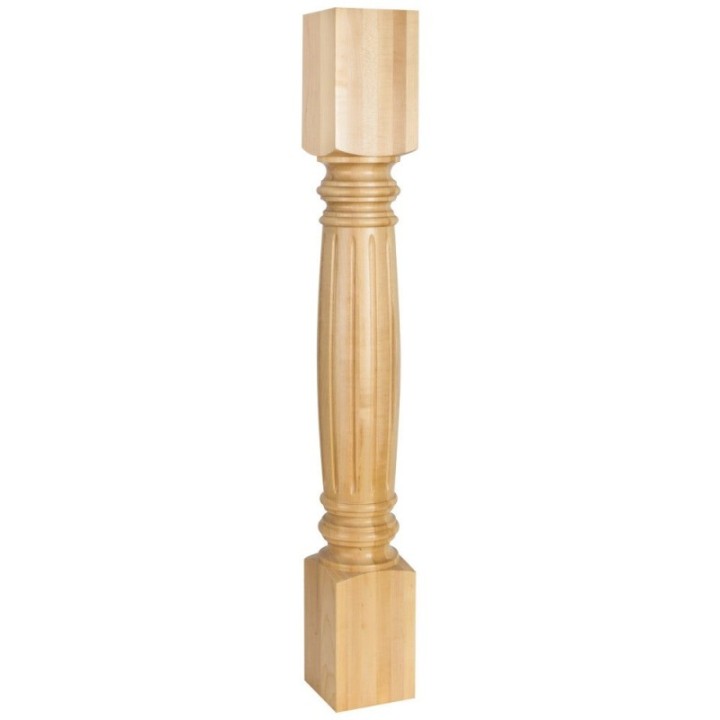 4-1/2" W x 4-1/2" D x 35-1/2" H Fluted Post