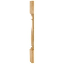 3-1/2" W x 1-3/4" D x 35-1/2" H Split Turned Post