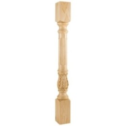 Fluted Acanthus Post