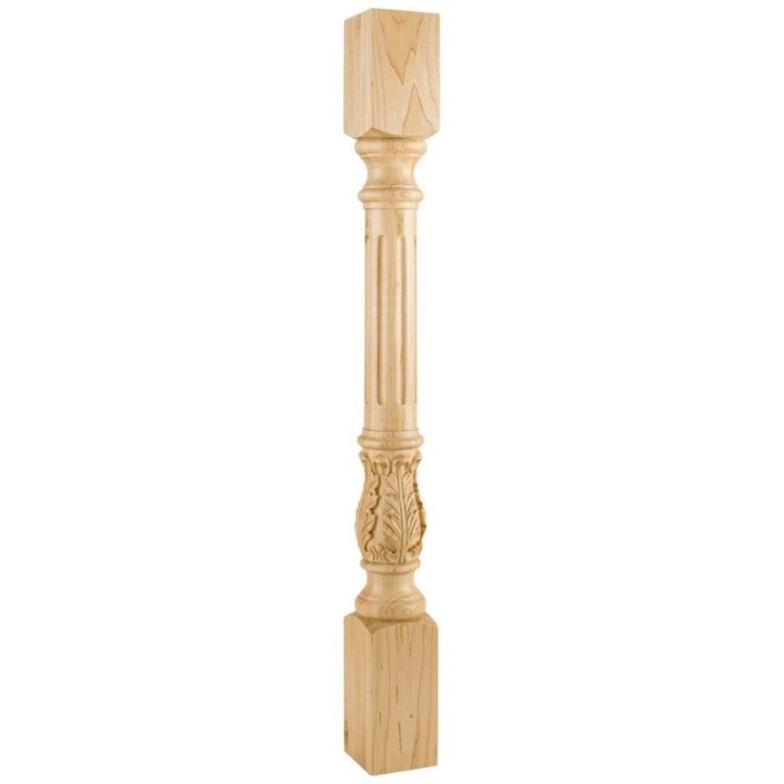 Fluted Acanthus Post