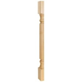 3-1/2" W x 1-3/4" D x 35-1/2" H Split Reed Post
