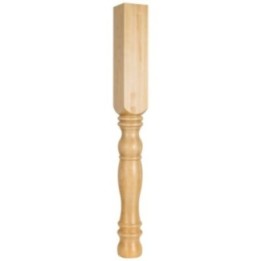 3-3/4" W x 3-3/4" D x 35-1/2" H Turned Leg