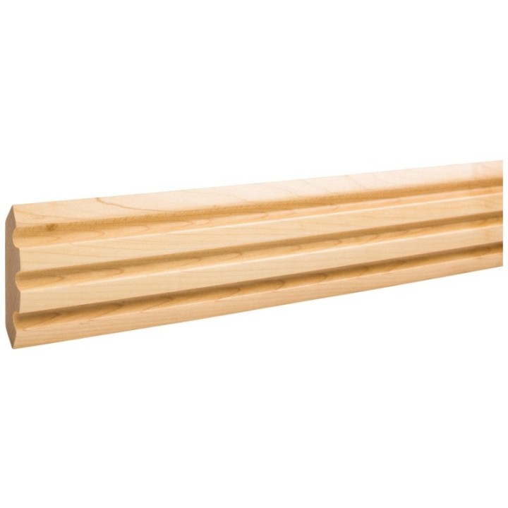 3/4" D x 2-3/4" H Fluted Corner Moulding