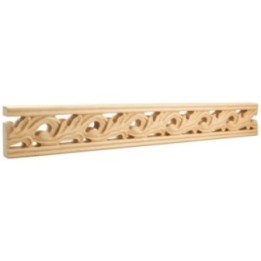 1" D x 3-1/8" H Acanthus Leaf Hand Carved Moulding