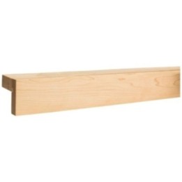 2-1/8" D x 2" H Frameless Shaker Light Rail Moulding