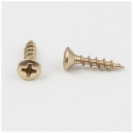 #5 x 5/8" Polished Brass Phillips Drive Coarse Thread Oval Head Screw Sold by the Keg. Order 30 for a Keg of 30 000 Screws