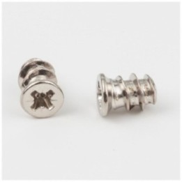 6.3 mm x 9 mm Nickel Plated Pozi Drive 7 mm Flat Head Euro Screw Sold by the Box (4 500). Order 4.5 for a box of 4 500 screws