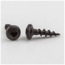#6 x 1/2" Black Square Drive Type 17 Coarse Thread Pan Head Screw Sold by the Box. Order 6 for a Box of 6 000 Screws