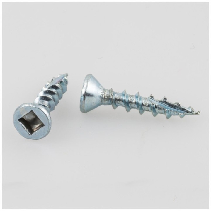 #6 x 3/4" Zinc Plated Square Drive Type 17 Coarse Thread Flat Head Screw Sold by the Box. Order 5 for a Box of 5 000 Screws