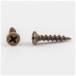 #6 x 3/4" Antique Brass Phillips Drive Coarse Thread Flat Head Screw Sold by the Box. Order 5 for a Box of 5 000 Screws