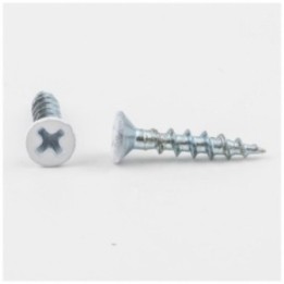 #6 x 3/4" White Phillips Drive Coarse Thread Flat Head Screw Sold by the Box. Order 5 for a Box of 5 000 Screws