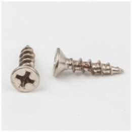 #6 x 5/8" Nickel Phillips Drive Type 17 Coarse Thread Flat Head Screw. Order 25 for a Keg of 25 000 Screws