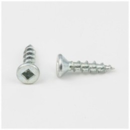 #6 x 5/8"  Zinc Plated Square Drive Coarse Thread Flat Head Screw Sold by the Keg. Order 25 for a Keg of 25 000 Screws