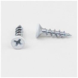 #6 x 5/8" White Phillips Drive Coarse Thread Flat Head Screw Sold by the Box. Order 6 for a Box of 6 000 Screws