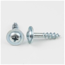 #8 x 7/8" Zinc Plated Phillips Drive Coarse Thread Large Washer Head Screw Sold by the Keg. Order 6 for a Keg of 6 000 Screws