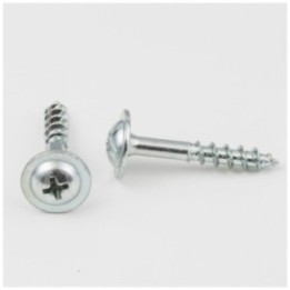 #8 x 1-1/8" Zinc Plated Phillips Drive Coarse Thread Large Washer Head Screw Sold by the Keg. Order 5 for a Keg of 5 000 Screws